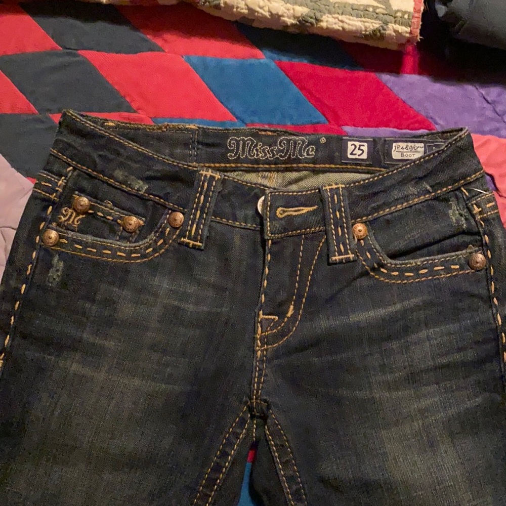 Brand new Miss Me boot cut dark denim jeans